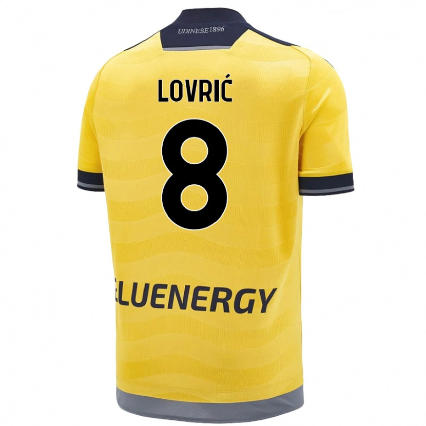 Danxen Men Sandi Lovrić #8 Golden Away Jersey 2024/25 T-Shirt