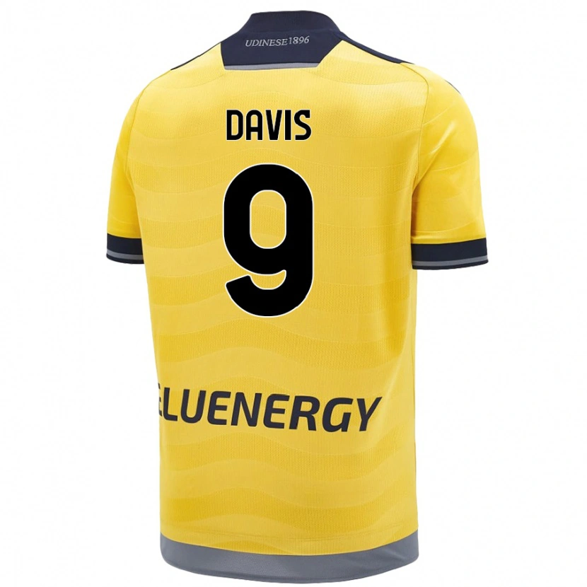 Danxen Men Keinan Davis #9 Golden Away Jersey 2024/25 T-Shirt