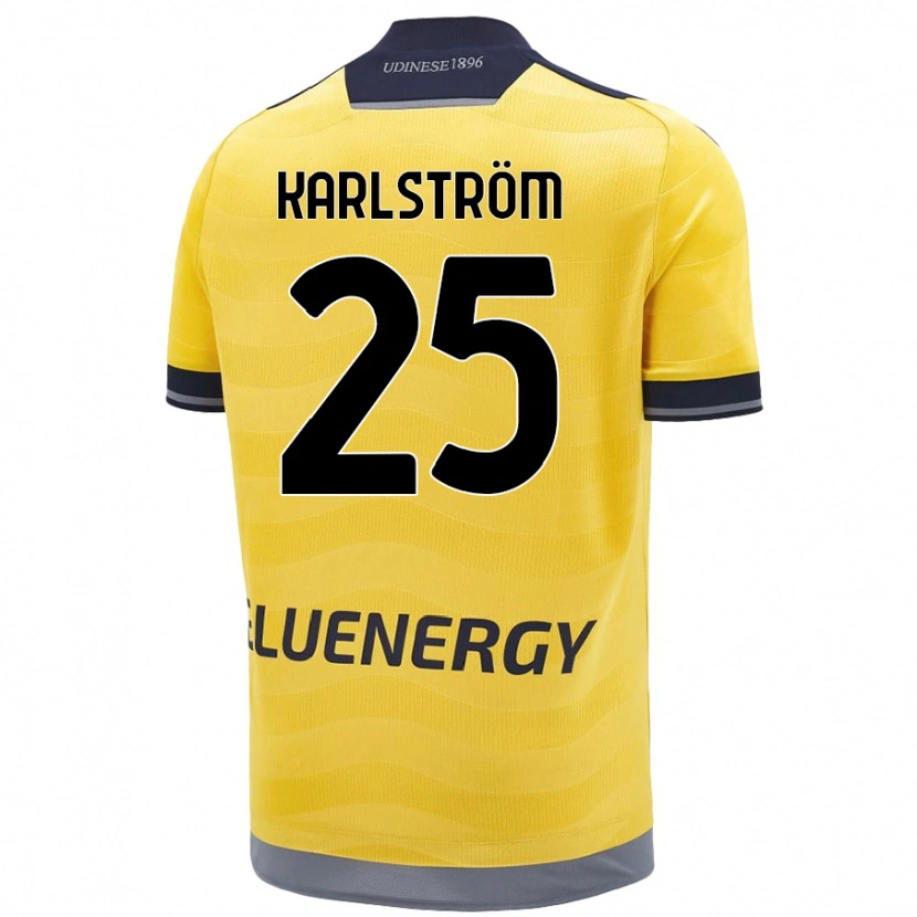 Danxen Men Jesper Karlström #25 Golden Away Jersey 2024/25 T-Shirt