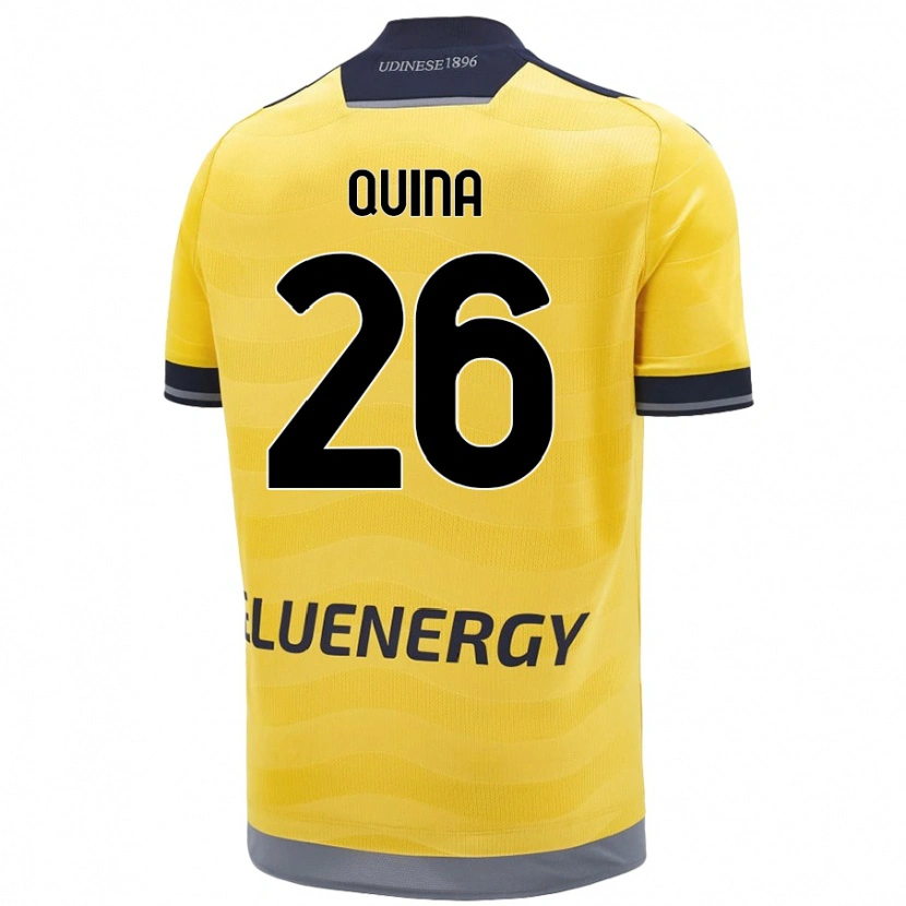 Danxen Men Domingos Quina #26 Golden Away Jersey 2024/25 T-Shirt