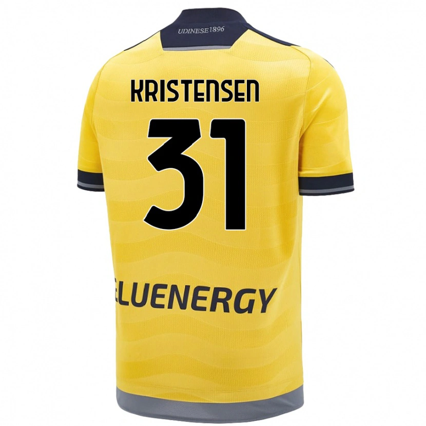 Danxen Men Thomas Kristensen #31 Golden Away Jersey 2024/25 T-Shirt