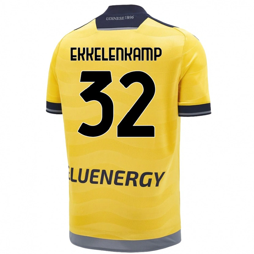 Danxen Men Jurgen Ekkelenkamp #32 Golden Away Jersey 2024/25 T-Shirt