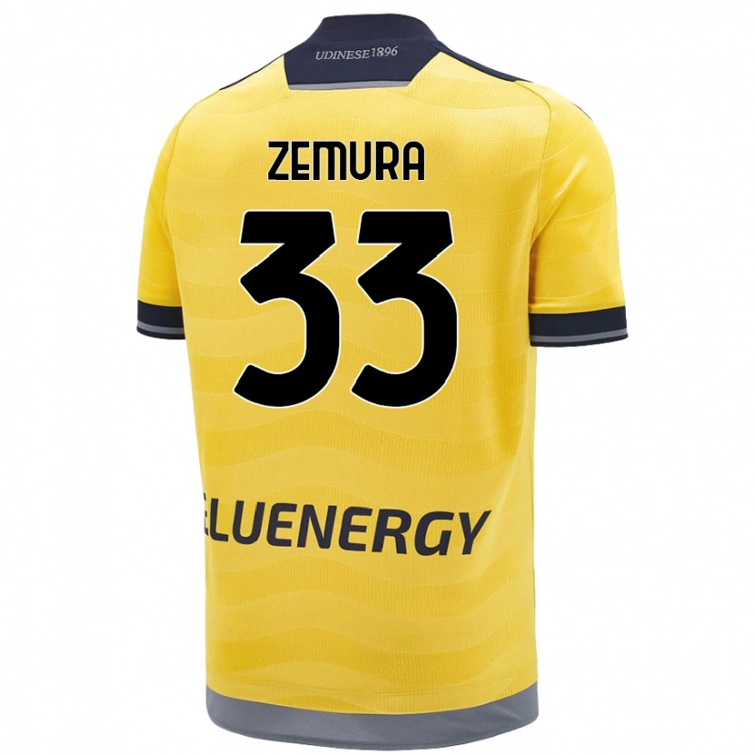 Danxen Men Jordan Zemura #33 Golden Away Jersey 2024/25 T-Shirt