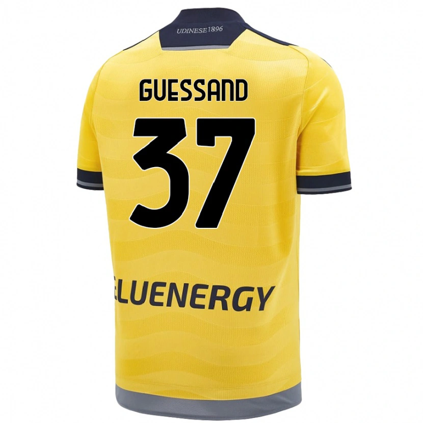 Danxen Men Axel Guessand #37 Golden Away Jersey 2024/25 T-Shirt