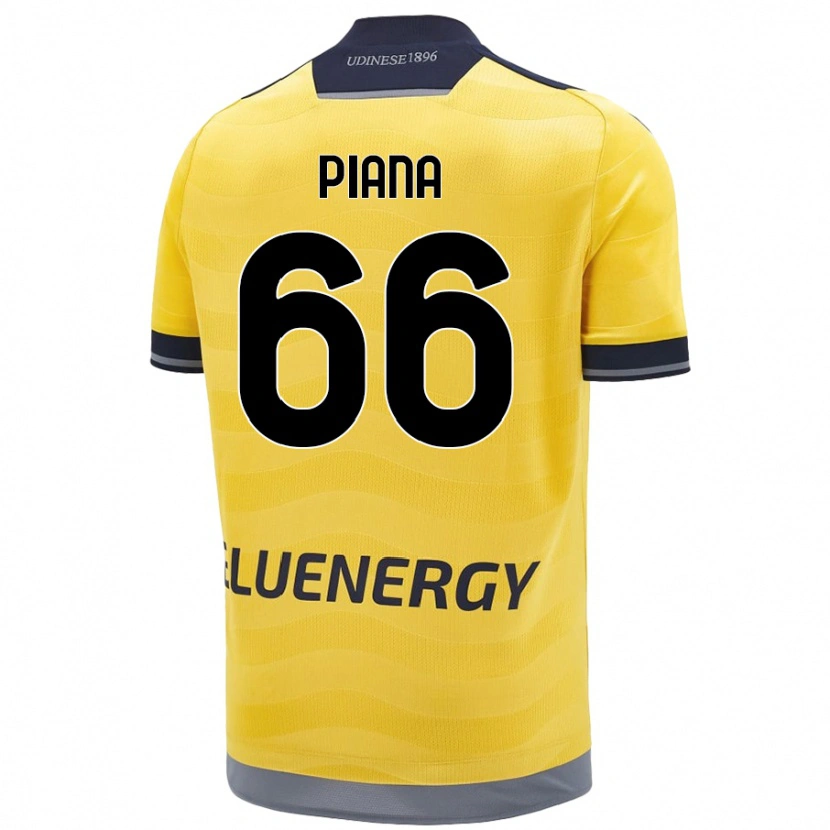 Danxen Men Edoardo Piana #66 Golden Away Jersey 2024/25 T-Shirt