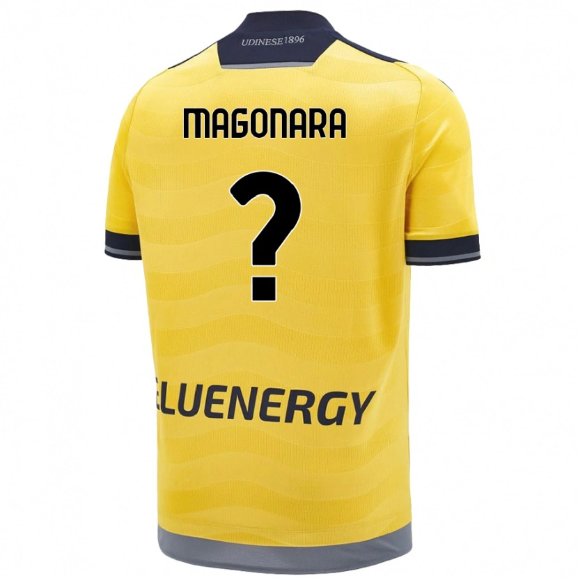 Danxen Men Matteo Magonara #0 Golden Away Jersey 2024/25 T-Shirt