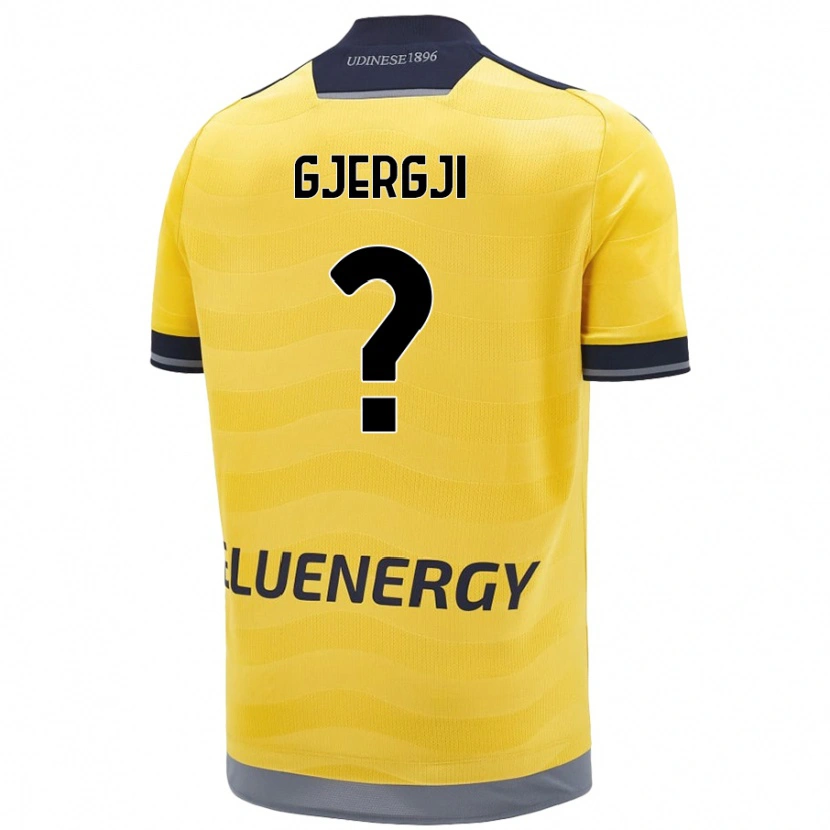 Danxen Men Alessio Gjergji #0 Golden Away Jersey 2024/25 T-Shirt