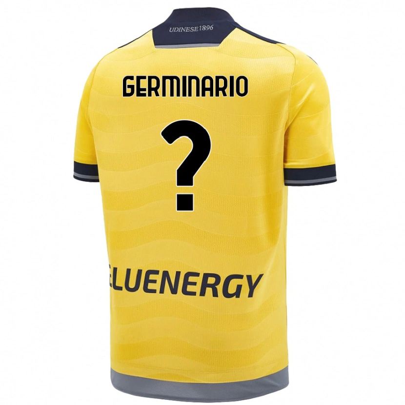 Danxen Men Mattia Germinario #0 Golden Away Jersey 2024/25 T-Shirt