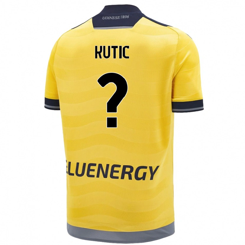 Danxen Men Stefan Kutic #0 Golden Away Jersey 2024/25 T-Shirt