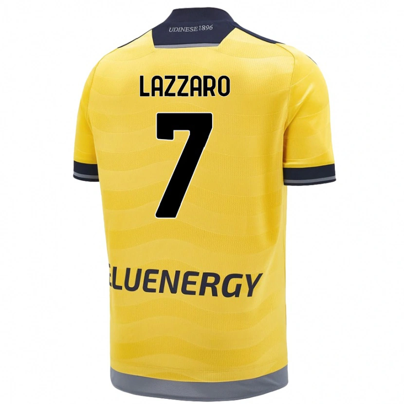 Danxen Men Davide Lazzaro #7 Golden Away Jersey 2024/25 T-Shirt