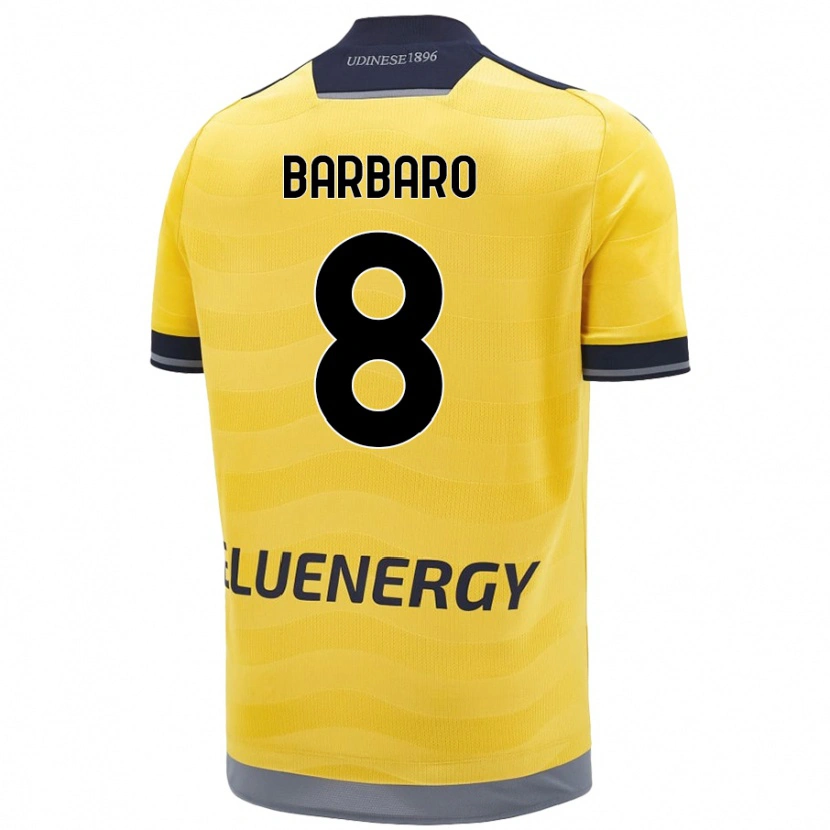 Danxen Men Elia Barbaro #8 Golden Away Jersey 2024/25 T-Shirt