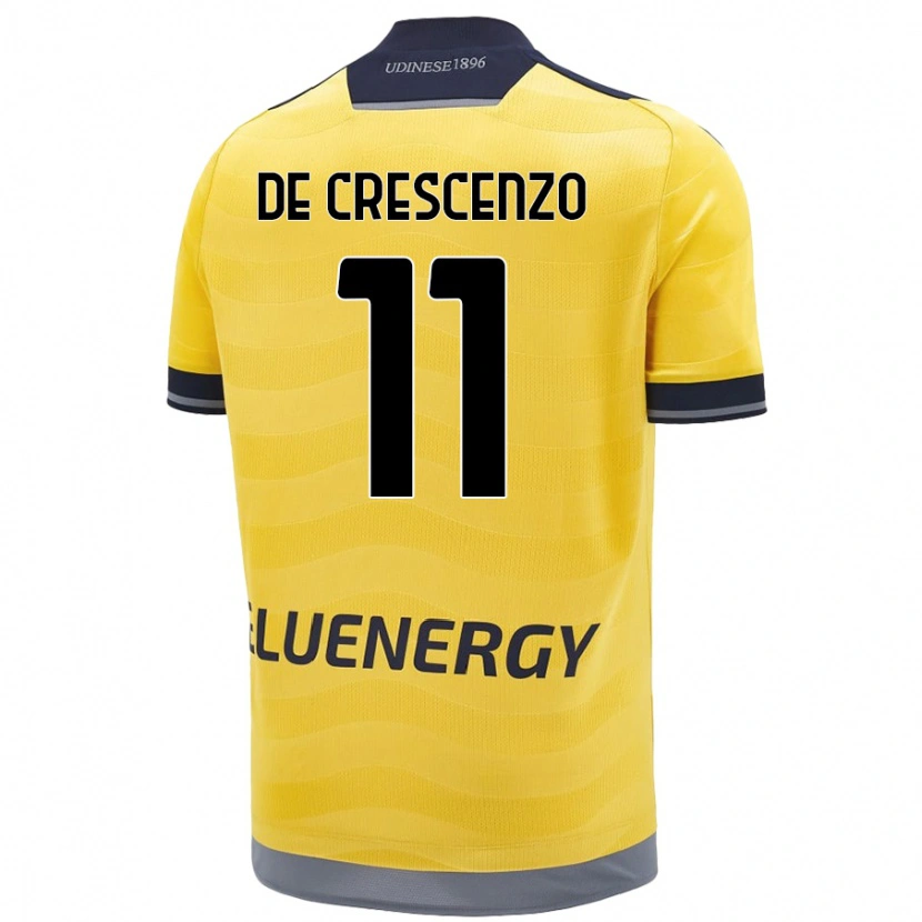 Danxen Men Marco De Crescenzo #11 Golden Away Jersey 2024/25 T-Shirt