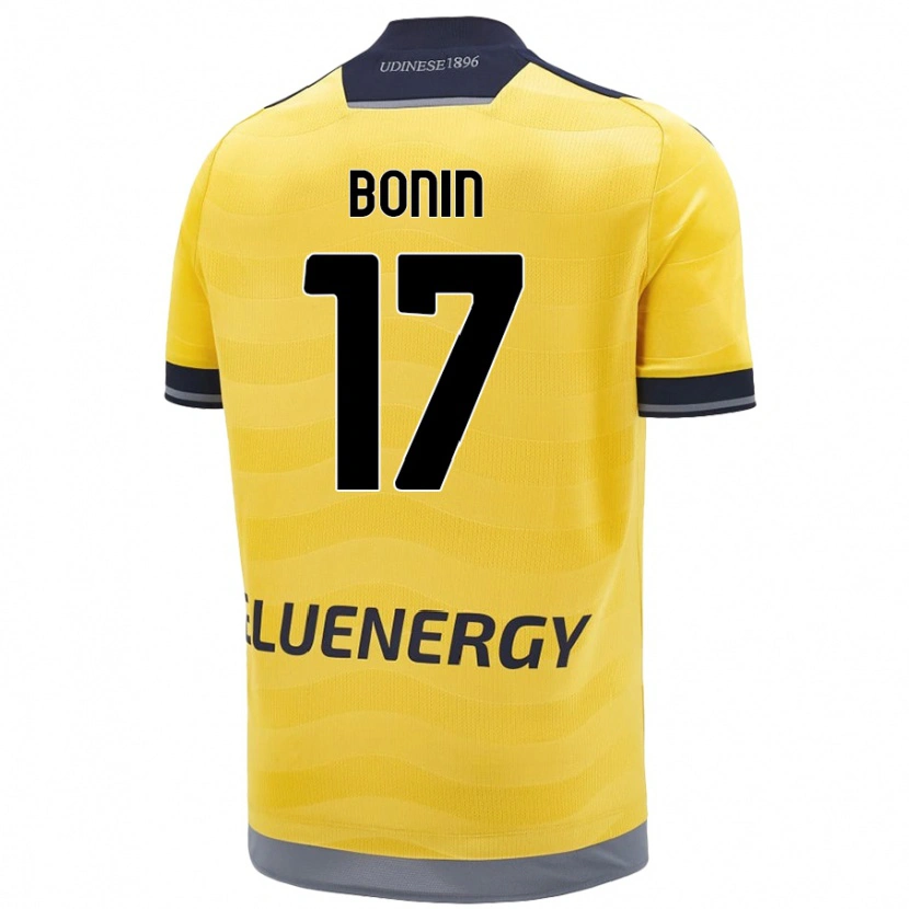 Danxen Men Luca Bonin #17 Golden Away Jersey 2024/25 T-Shirt