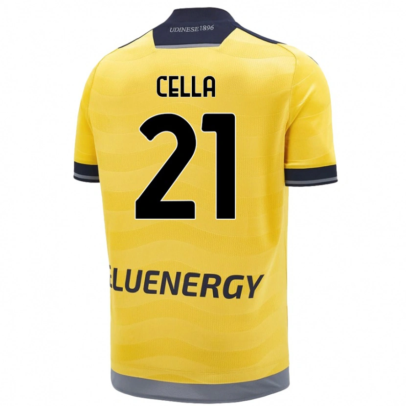 Danxen Men Leonardo Cella #21 Golden Away Jersey 2024/25 T-Shirt