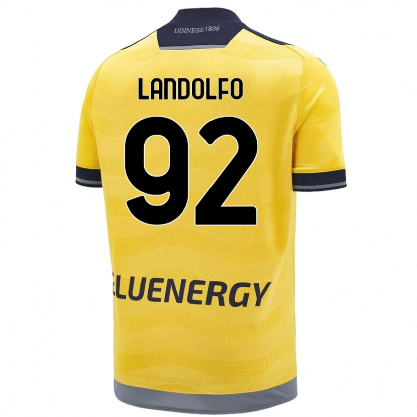 Danxen Men Tommaso Landolfo #92 Golden Away Jersey 2024/25 T-Shirt