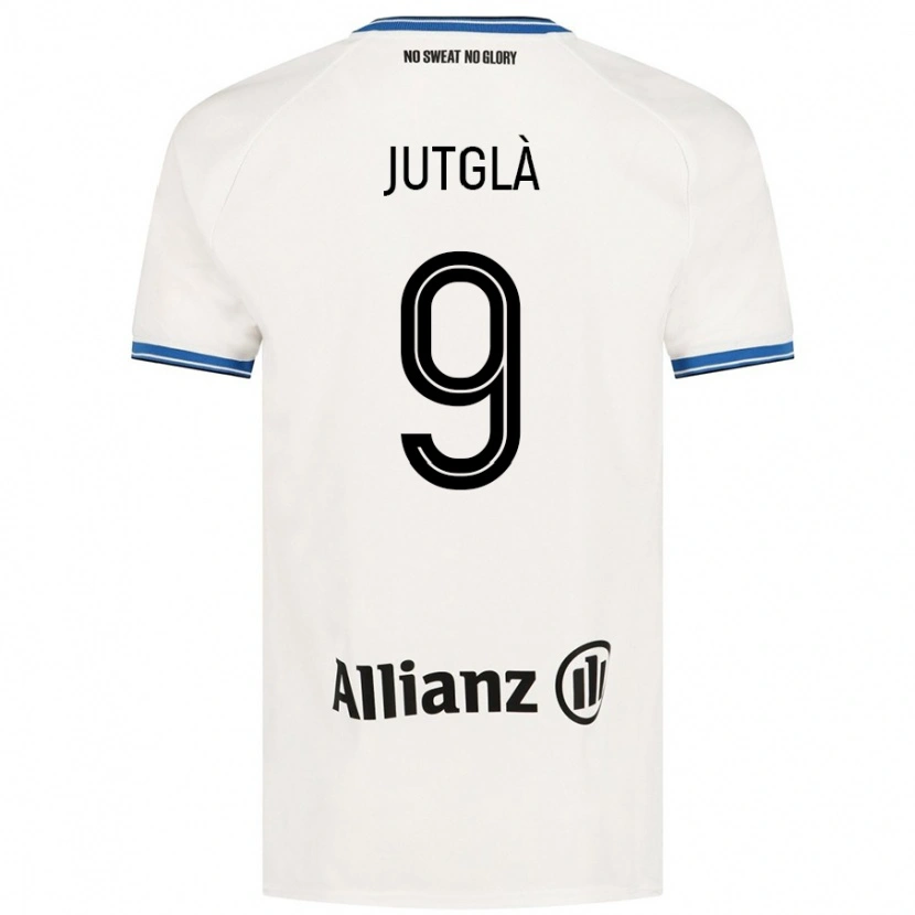 Danxen Men Ferran Jutglà #9 White Away Jersey 2024/25 T-Shirt