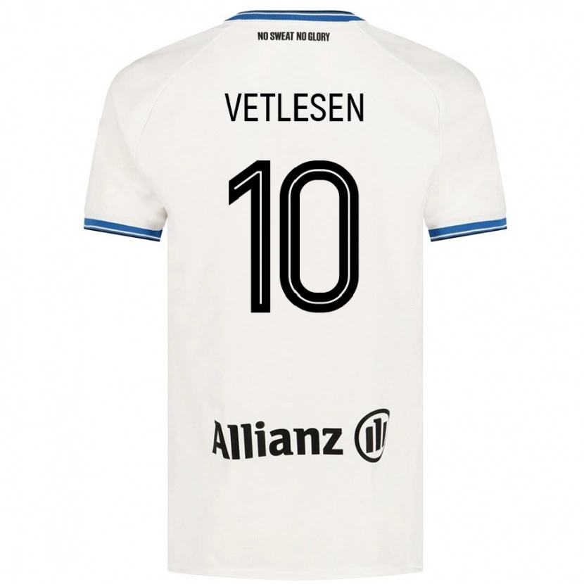 Danxen Men Hugo Vetlesen #10 White Away Jersey 2024/25 T-Shirt