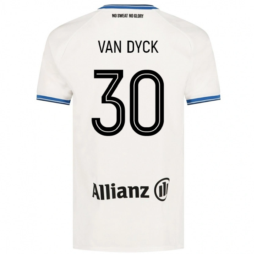 Danxen Men Nell Van Dyck #30 White Away Jersey 2024/25 T-Shirt