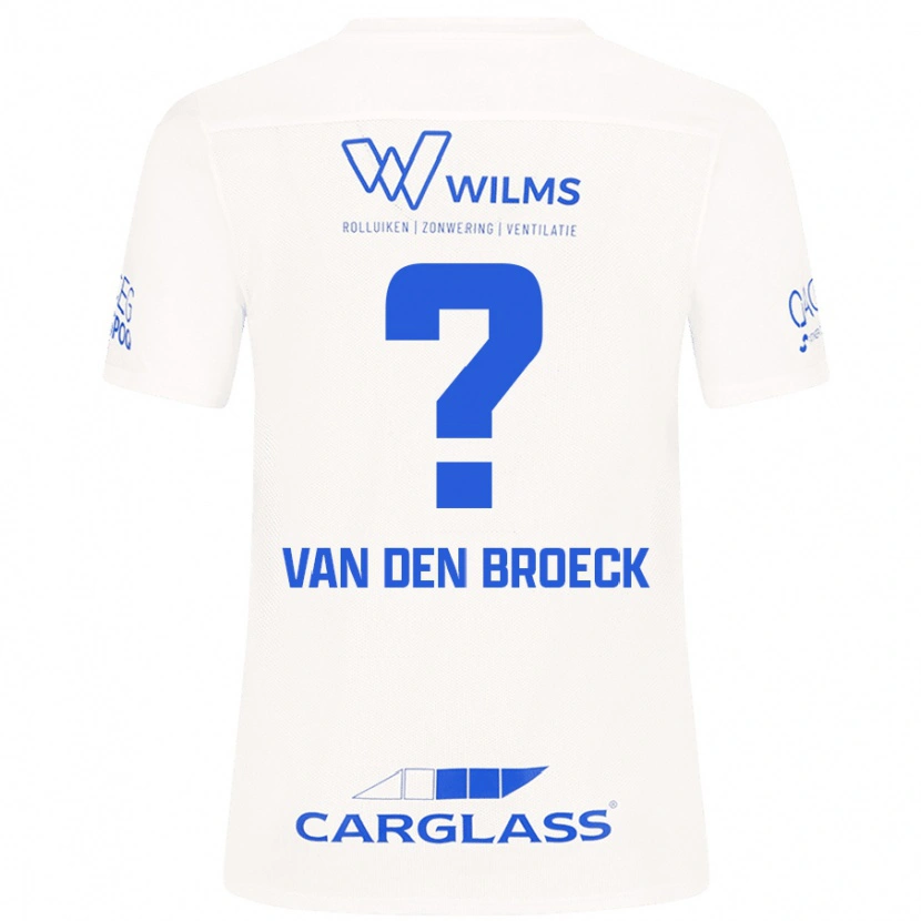 Danxen Men Kobe Van Den Broeck #0 White Away Jersey 2024/25 T-Shirt