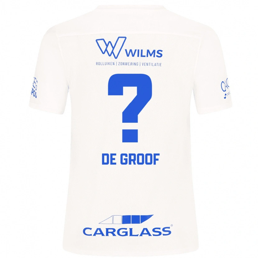 Danxen Men Jens De Groof #0 White Away Jersey 2024/25 T-Shirt