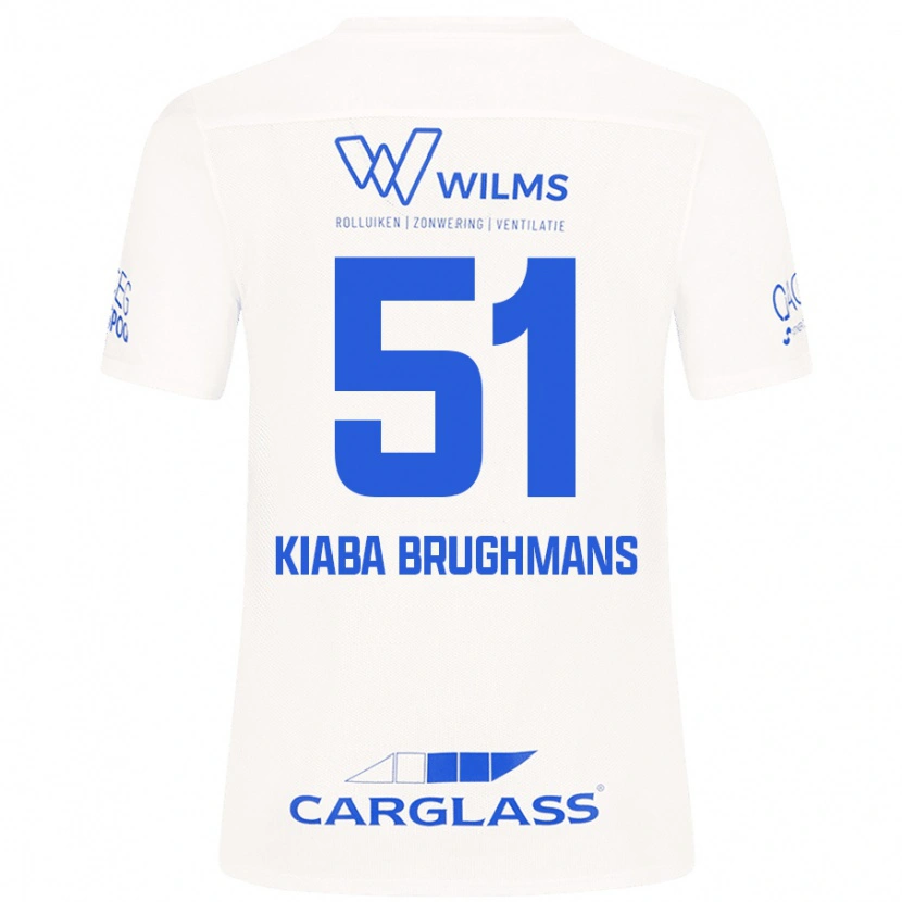 Danxen Men Lucca Kiaba Brughmans #51 White Away Jersey 2024/25 T-Shirt