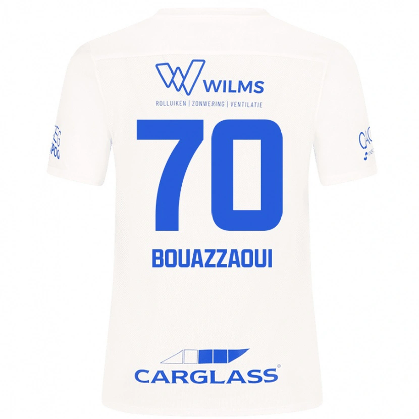 Danxen Men Ilyas Bouazzaoui #70 White Away Jersey 2024/25 T-Shirt