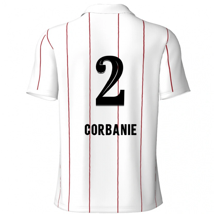 Danxen Men Kobe Corbanie #2 White Black Away Jersey 2024/25 T-Shirt