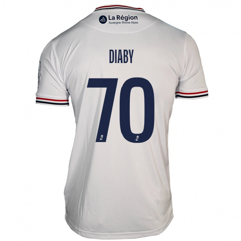 Danxen Men Yadaly Diaby #70 White Away Jersey 2024/25 T-Shirt