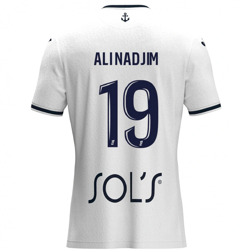 Danxen Men Nadjma Ali Nadjim #19 White Dark Blue Away Jersey 2024/25 T-Shirt