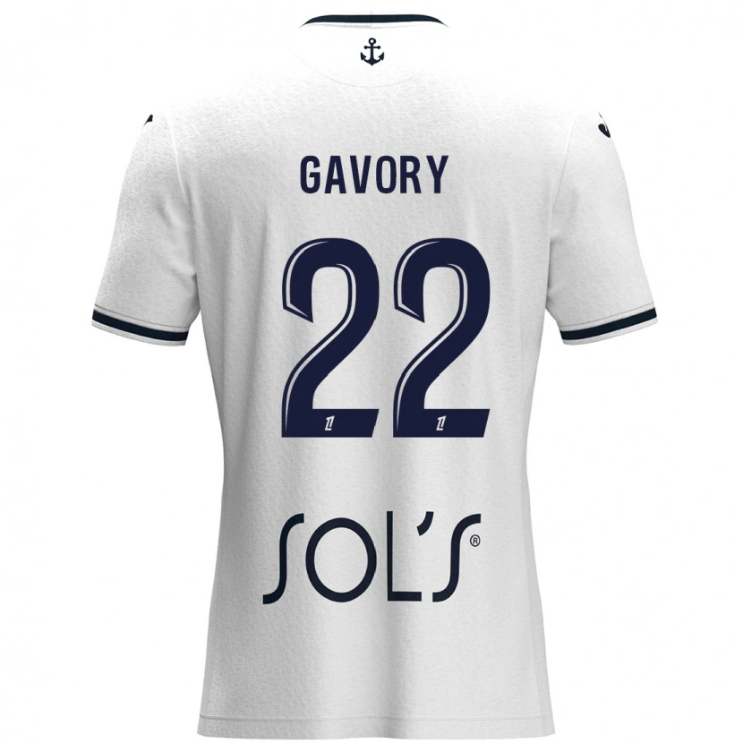 Danxen Men Christy Gavory #22 White Dark Blue Away Jersey 2024/25 T-Shirt