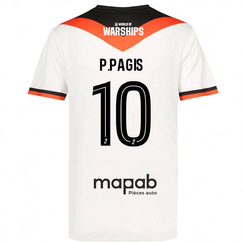 Danxen Men Pablo Pagis #10 White Away Jersey 2024/25 T-Shirt