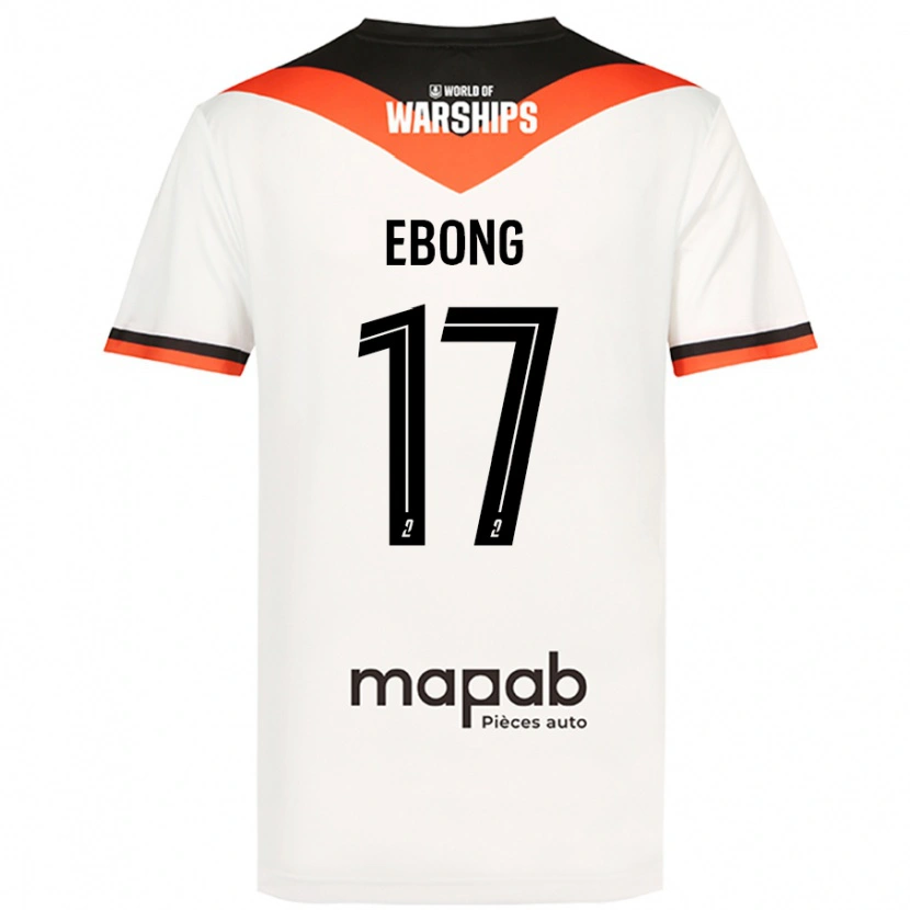 Danxen Men Arthur Ebong #17 White Away Jersey 2024/25 T-Shirt