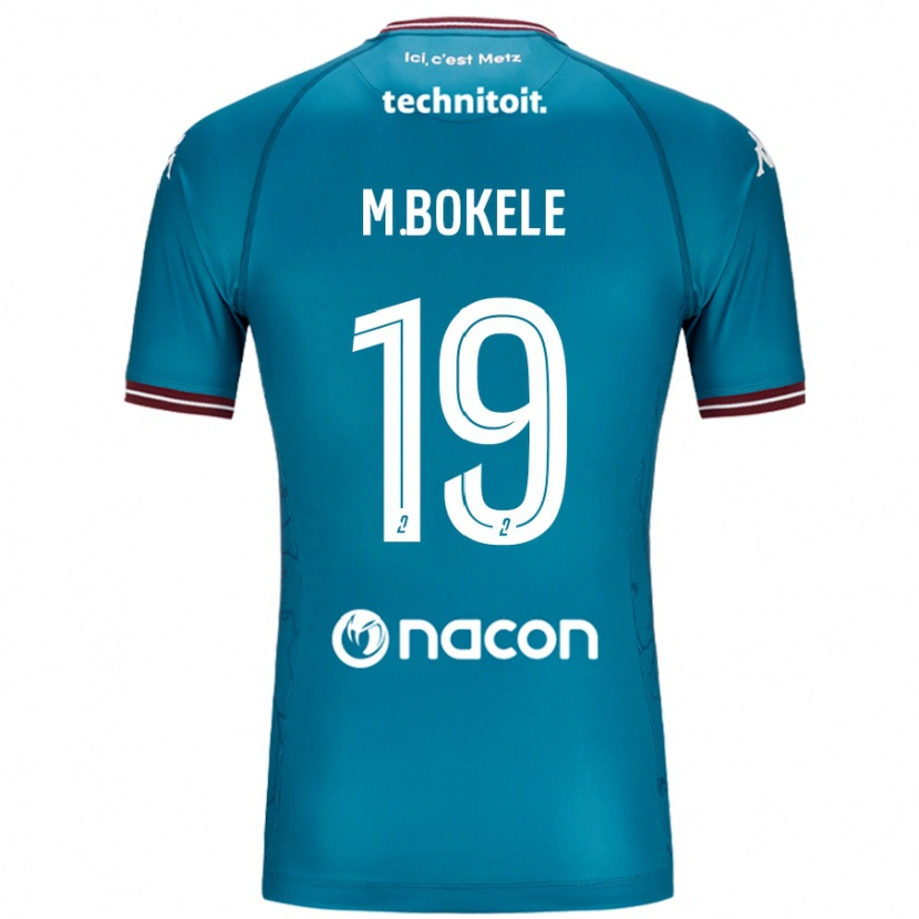 Danxen Men Morgan Bokele #19 Bleu Petrole Away Jersey 2024/25 T-Shirt