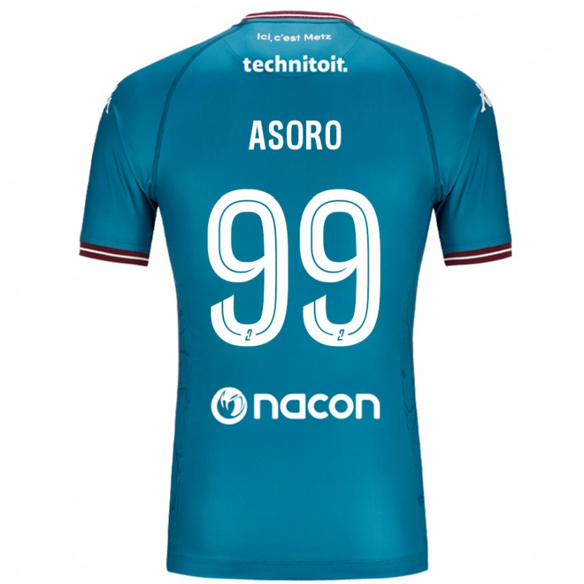 Danxen Men Joel Asoro #99 Bleu Petrole Away Jersey 2024/25 T-Shirt