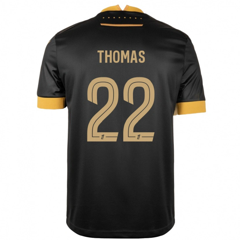 Danxen Men Sorba Thomas #22 Black Brown Away Jersey 2024/25 T-Shirt