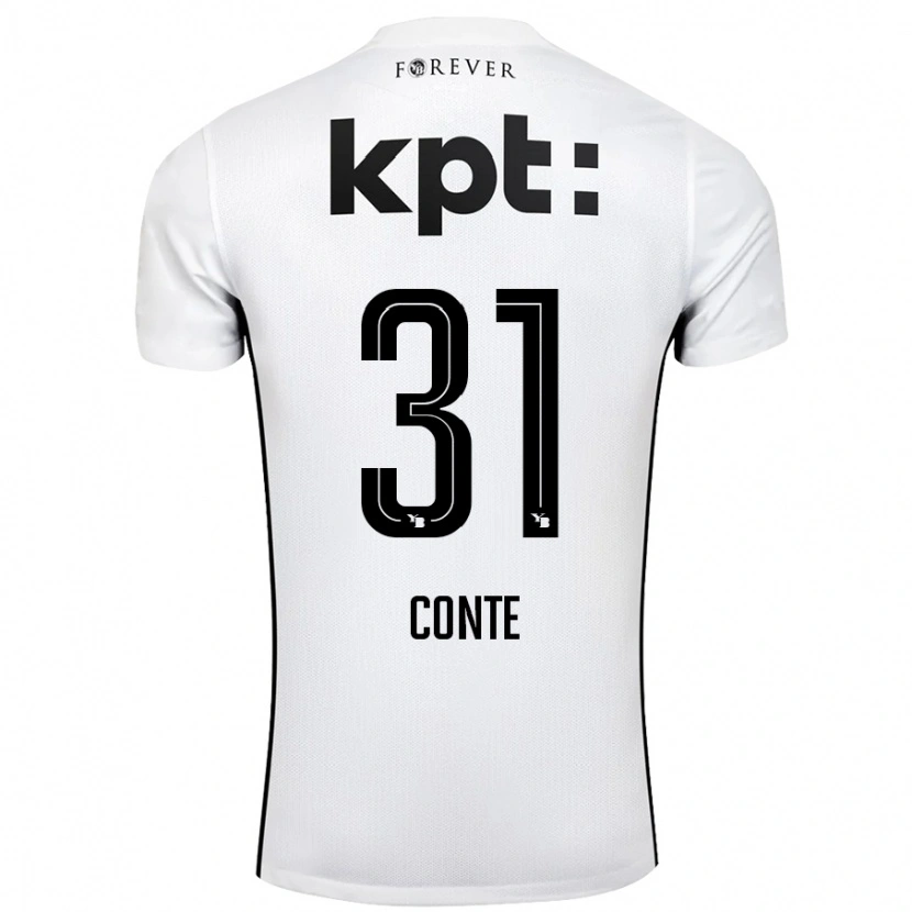 Danxen Men Facinet Conte #31 White Black Away Jersey 2024/25 T-Shirt