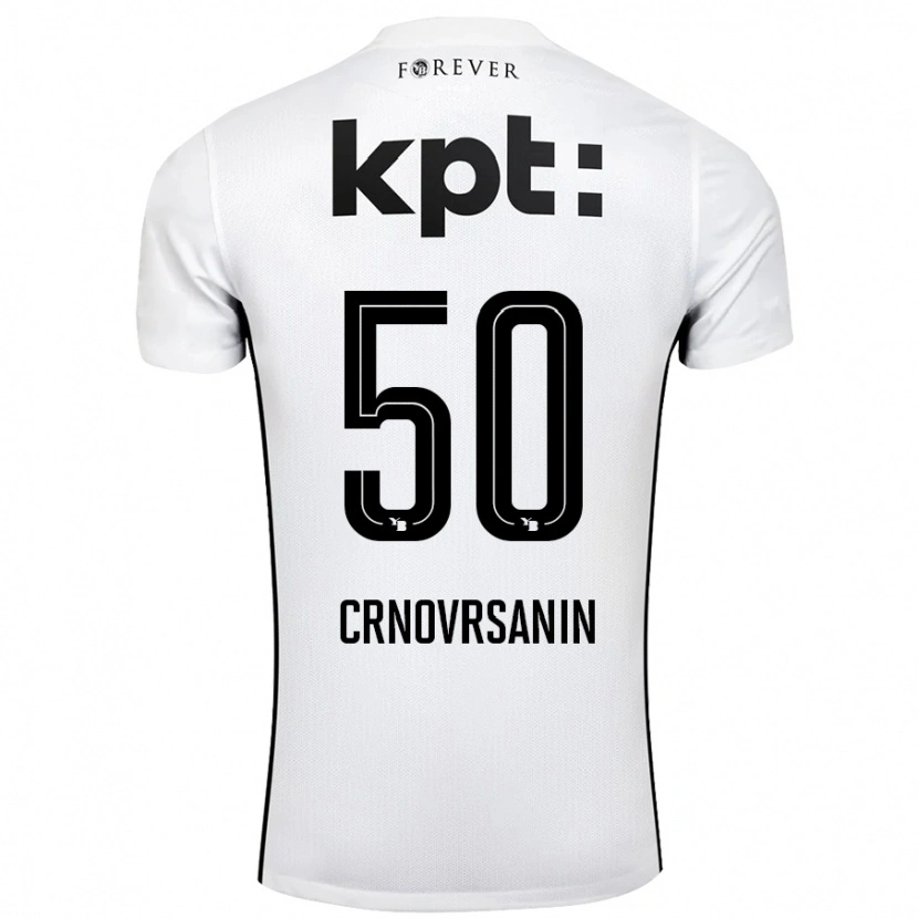 Danxen Men Sadin Crnovrsanin #50 White Black Away Jersey 2024/25 T-Shirt