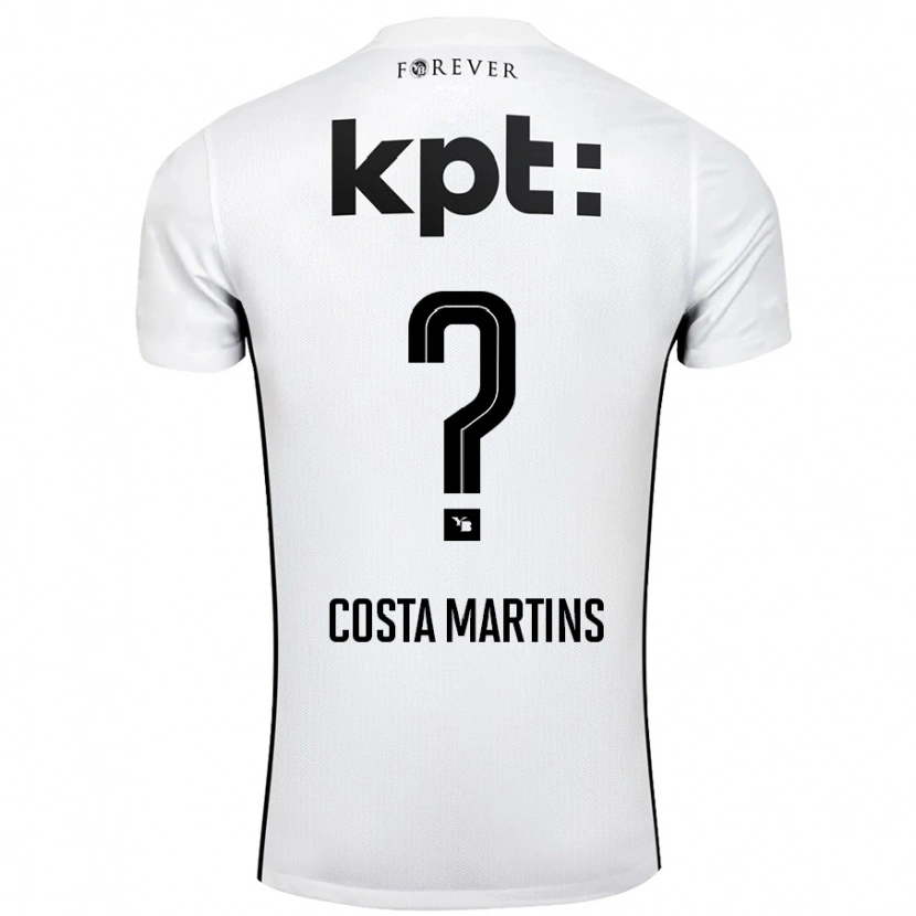 Danxen Men Yvann Costa Martins #0 White Black Away Jersey 2024/25 T-Shirt