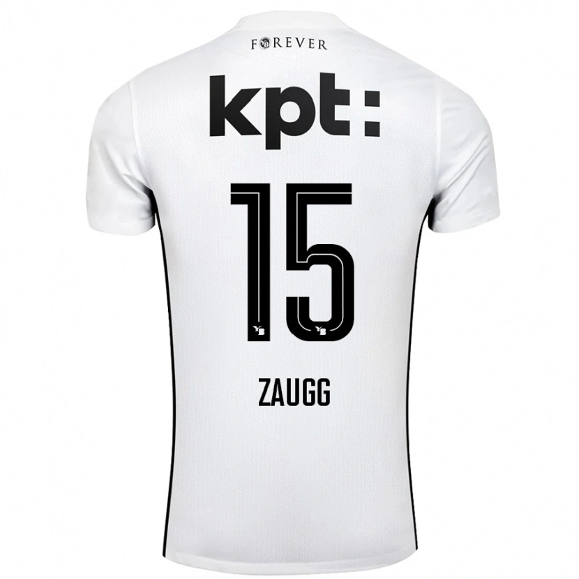 Danxen Men Leana Zaugg #15 White Black Away Jersey 2024/25 T-Shirt