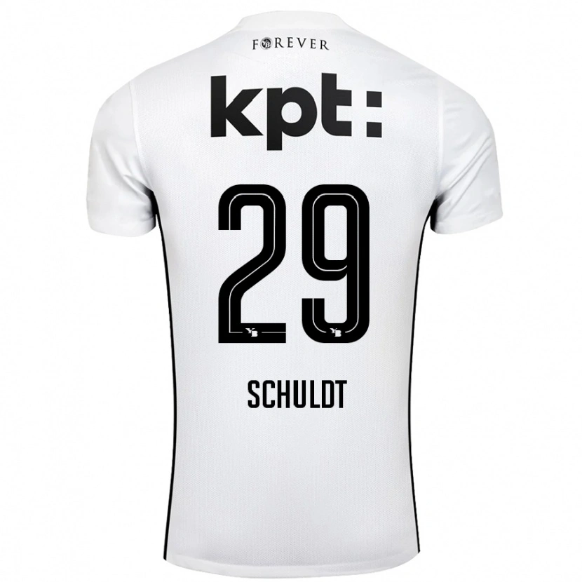 Danxen Men Inga Schuldt #29 White Black Away Jersey 2024/25 T-Shirt