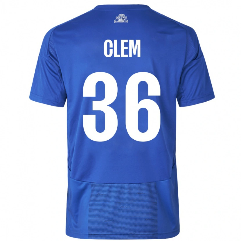 Danxen Men William Clem #36 White Blue Away Jersey 2024/25 T-Shirt