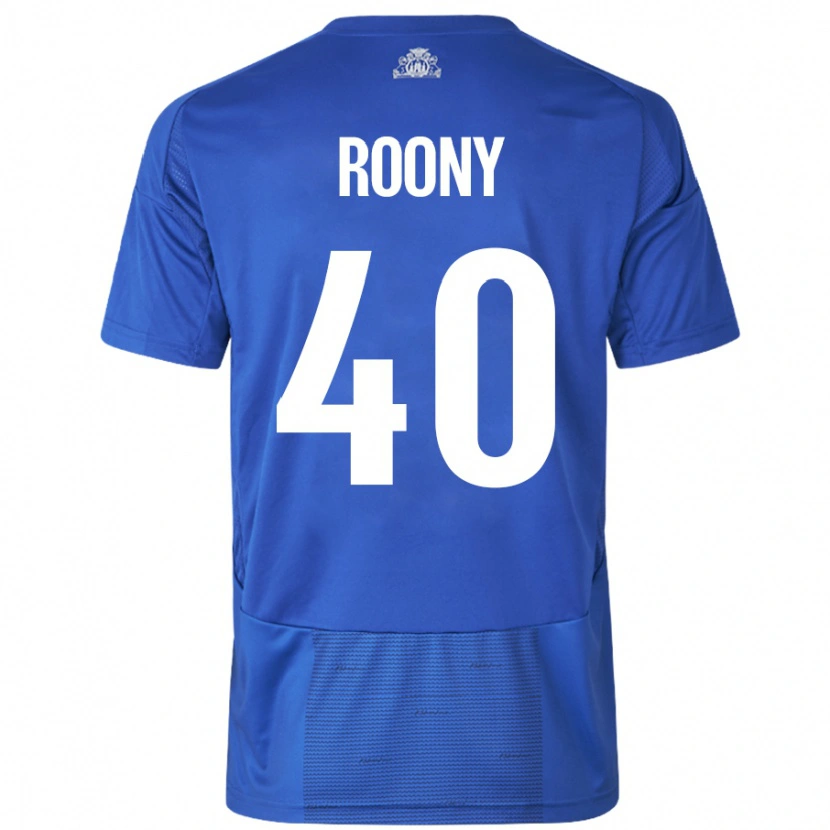 Danxen Men Roony Bardghji #40 White Blue Away Jersey 2024/25 T-Shirt