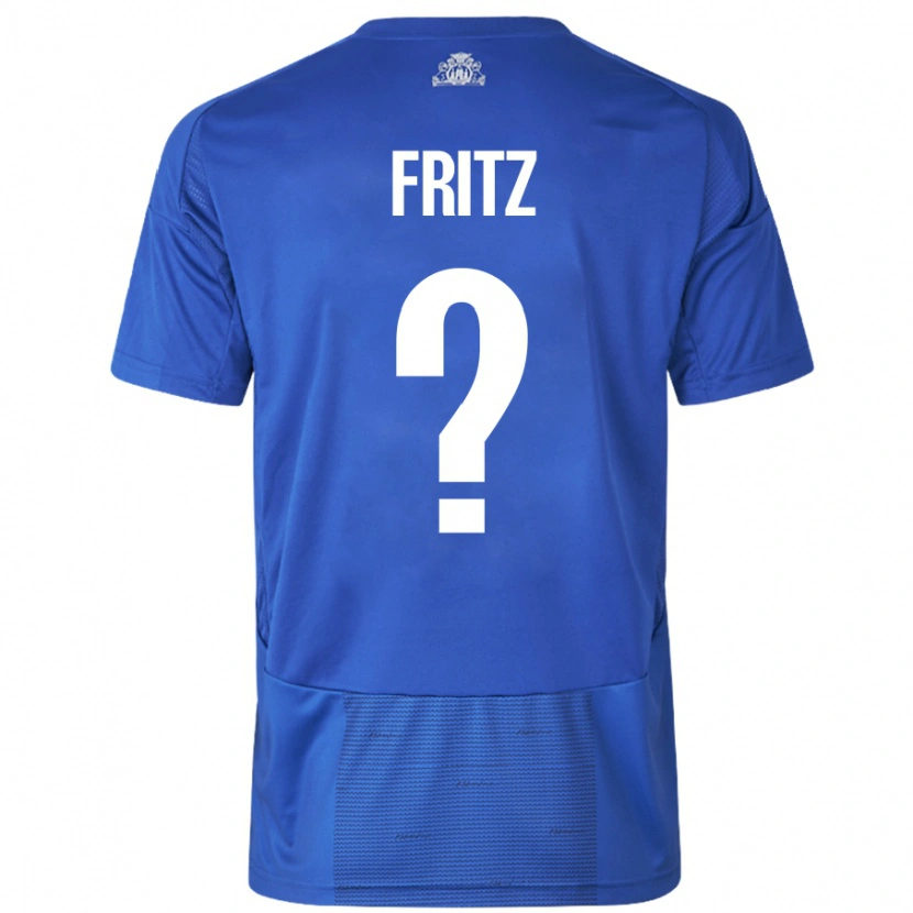 Danxen Men Gustav Fritz #0 White Blue Away Jersey 2024/25 T-Shirt