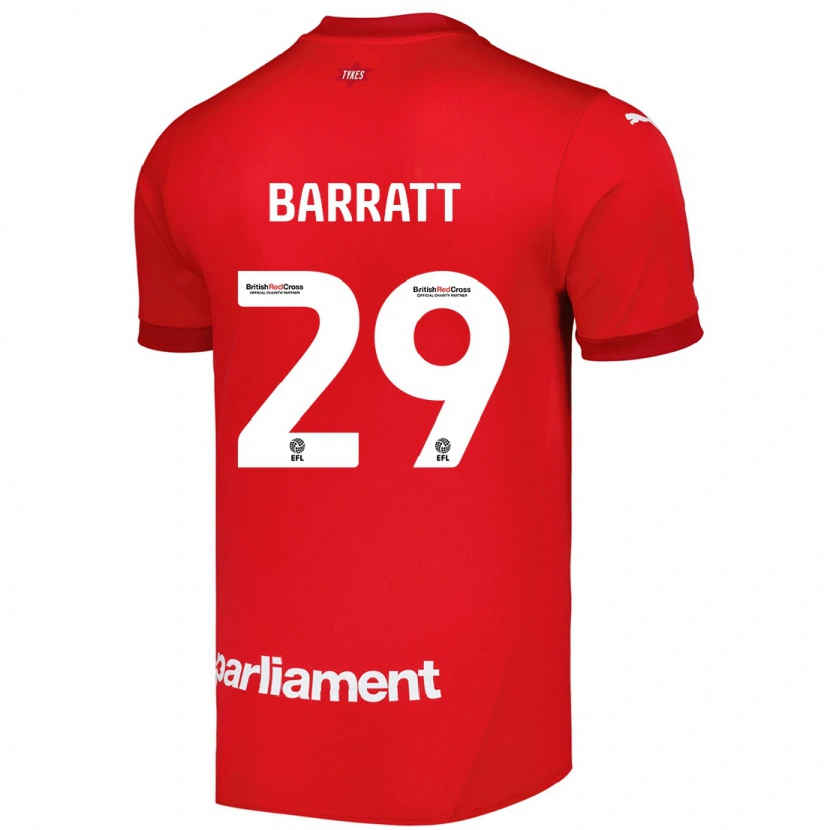 Danxen Women Connor Barratt #29 Red Home Jersey 2024/25 T-Shirt