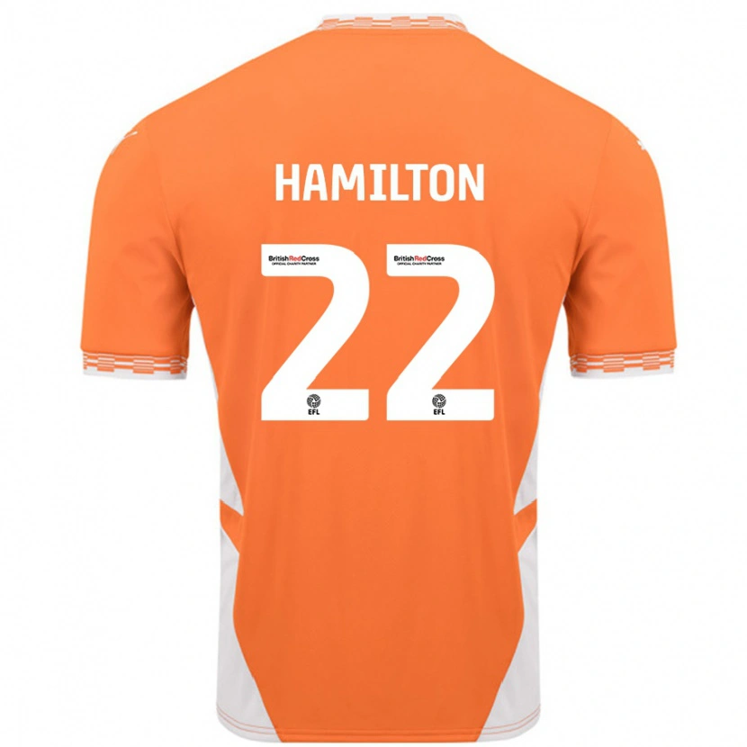 Danxen Women Cj Hamilton #22 Orange White Home Jersey 2024/25 T-Shirt