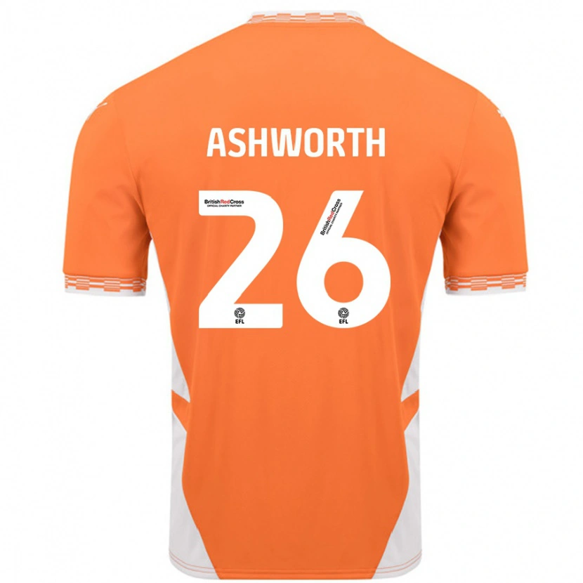 Danxen Women Zac Ashworth #26 Orange White Home Jersey 2024/25 T-Shirt