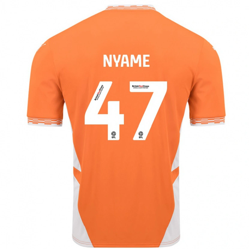 Danxen Women Josh Nyame #47 Orange White Home Jersey 2024/25 T-Shirt