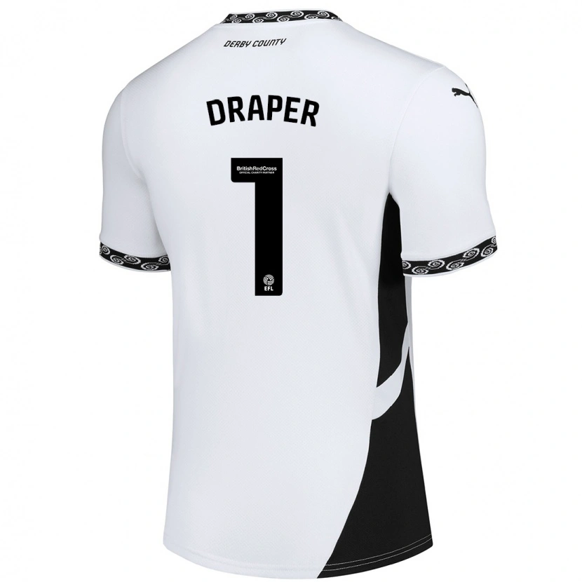 Danxen Women Anna Draper #1 White Black Home Jersey 2024/25 T-Shirt