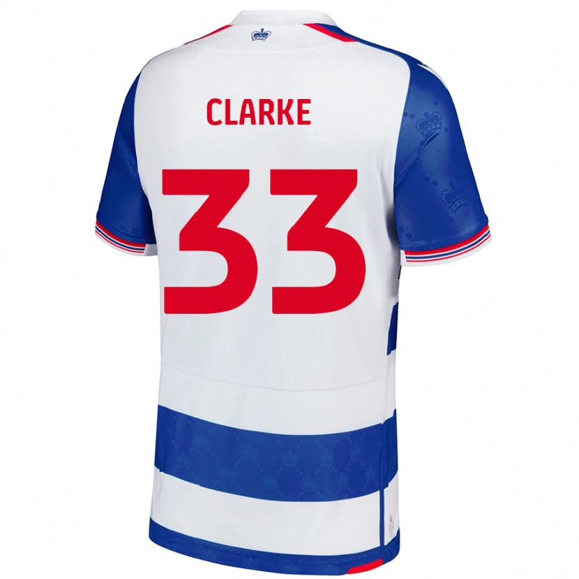 Danxen Women John Clarke #33 Blue White Home Jersey 2024/25 T-Shirt