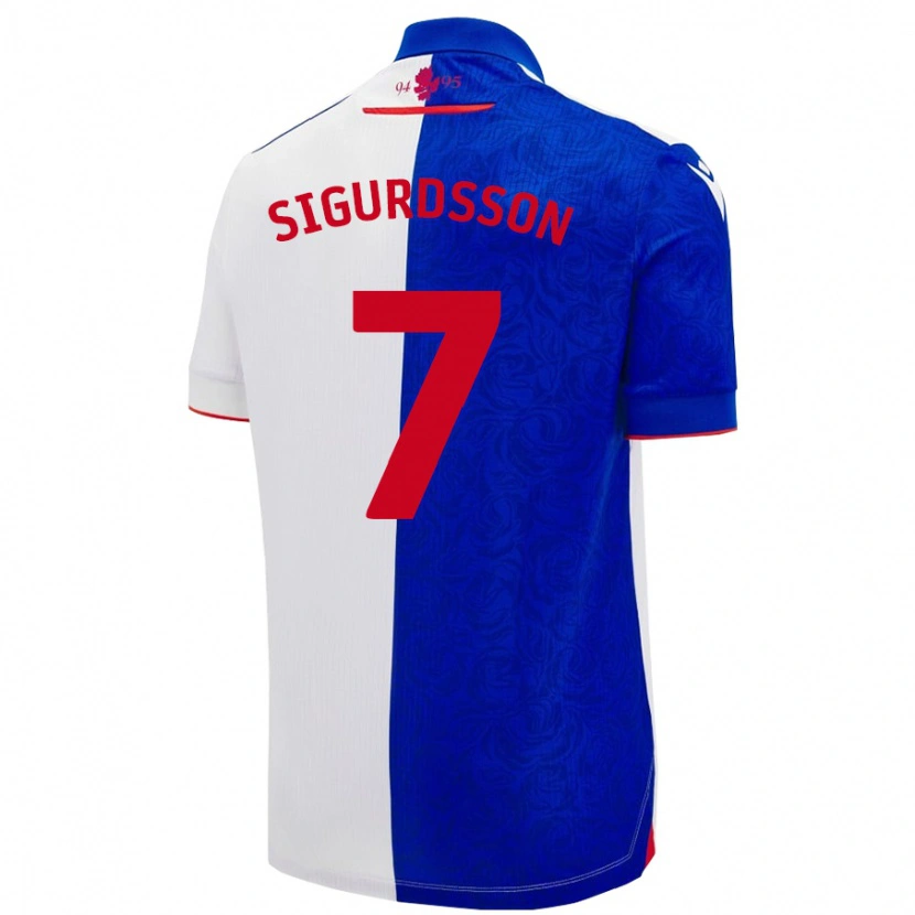 Danxen Women Arnór Sigurdsson #7 Sky Blue White Home Jersey 2024/25 T-Shirt